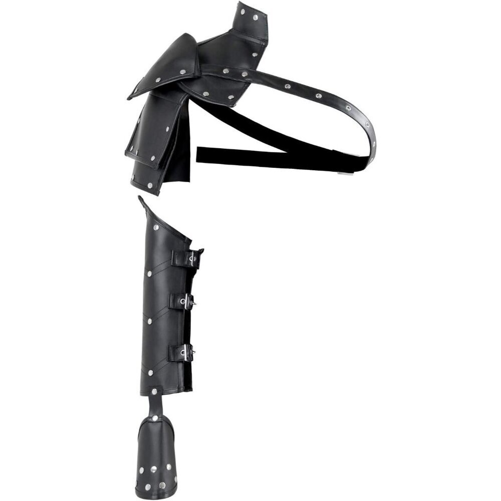 Women's Steampunk Leather Armlet Armband Armor Shrug Accessories Set